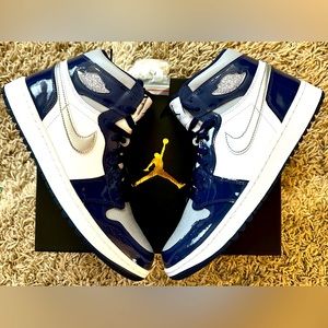 Jordan 1 High Golf Patent Midnight Navy Men’s size 11